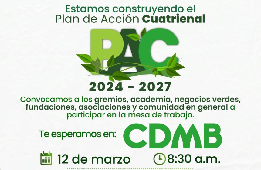 ¡Participa! Mesas de trabajo territoriales para la construcción del Plan de Acción 2024 - 2027 de la CDMB