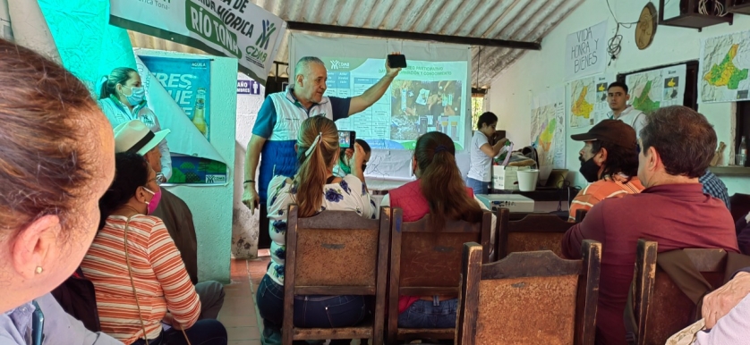 CDMB avanza en la construcción del esquema de seguridad hídrica de la cuenca del río Tona